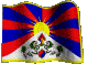 le drapeau du Tibet libre